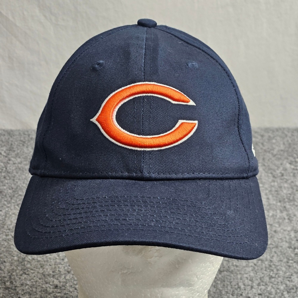 Chicago Bears New Era 9FORTY Hat Womens OSFA Navy Blue Strapback Cap NFL Gear
